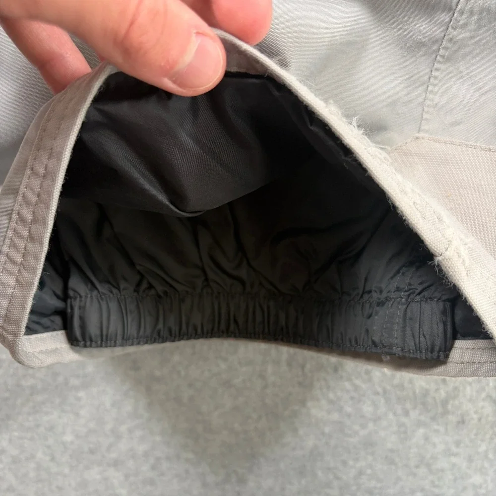 The North Face HyVent Snow Pants Mens Medium Long Gray Insulated Ski AHJK FLAW